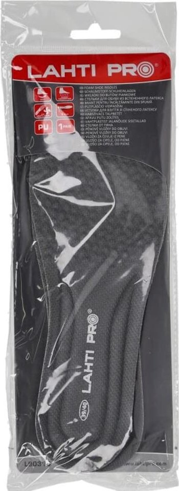 Sholla këpucësh Lahti Pro Foam, madhësia 41/42, shkumë PU, gri