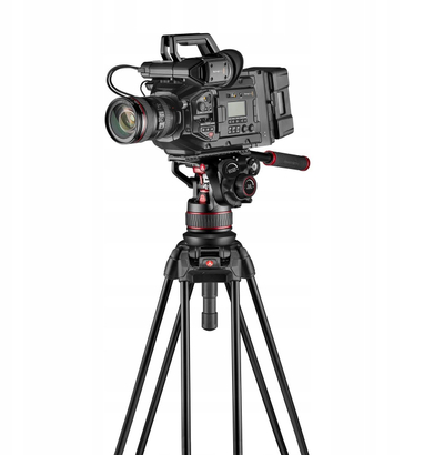 Set videotripod Manfrotto Nitrotech 612 me 645 Fast Twin, alumin, i zi
