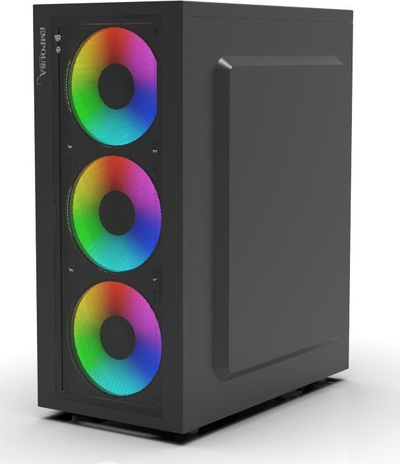 Куќиште за компјутер Inca EMG-15XN, MIDI Tower, ATX micro ATX Mini ATX, црно