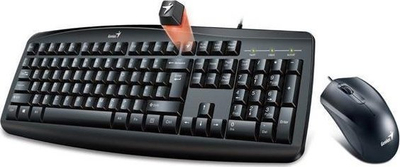 Komplet tastierë dhe maus Genius KM 200 Smart, rezistent ndaj derdhjeve, taste funksionale të programueshme, i zi