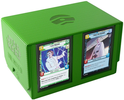 Kuti kartash Gamegenic Star Wars Unlimited Double Deck Pod, për 2 deck, jeshile