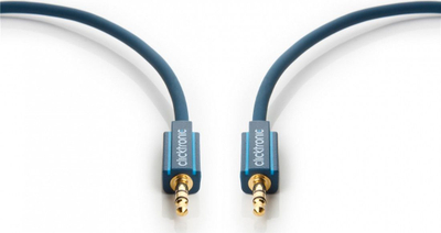Kabllo audio ClickTronic Casual Series, 3.5mm në 3.5mm, 10m, blu