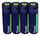 Bateri rikarikuese Trust AA, 1700mAh, USB C, set 4 copë, blu