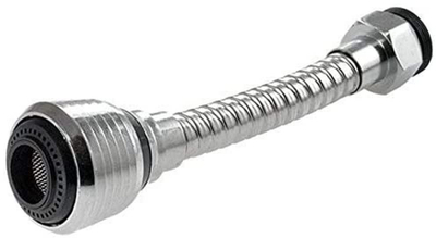 Aerator rrotullus për rubinet kuzhine, me gojë fleksible, F22mm M24mm, ngjyrë argjendi