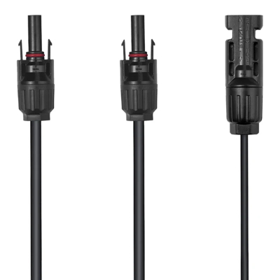 Kabllo solare paralele EcoFlow 661290, për panele diellore, plastike, e zezë
