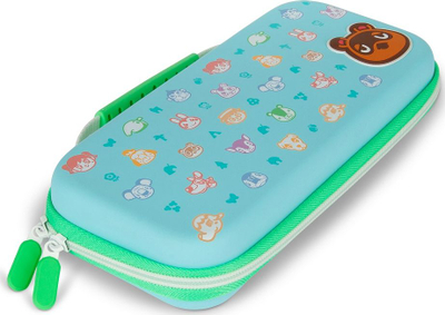 Çantë mbrojtëse PowerA Animal Crossing për Nintendo Switch, për OLED dhe Lite, me hapësirë për karta lojërash, shumëngjyrëshe
