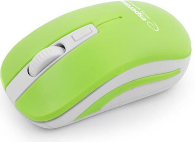 Maus Esperanza Uranus, wireless, USB, i bardhë dhe i gjelbërt