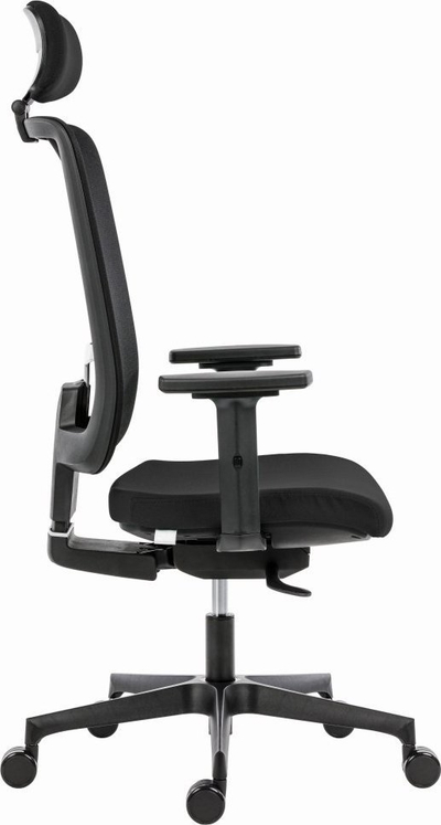 Karrige zyre Powerton Lucie, ergonomike, e zezë