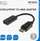 Adapter video Deltaco 00110022, HDMI në DisplayPort, 4K 60Hz, 20cm, i zi