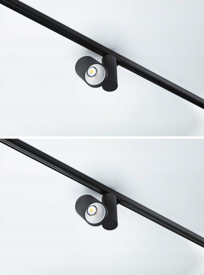 Mbulesë shine drite Prorail 3, 70 cm, plastike, e zezë