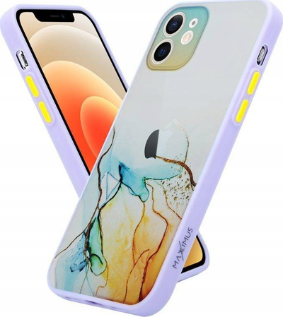Mbulesë telefoni MX Aquarelle për iPhone 12 Pro, TPU PC, yellow navy