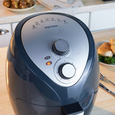 Fritezë ajri Petra PT5314HEVDEEU10, 3.2L, 1300W, e zezë argjendtë