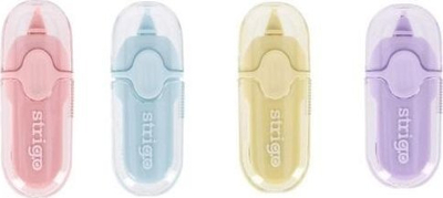 Korrektor me shirit Strigo Mini Tape, 5mm x 6m, set 12 copë, shumëngjyrësh
