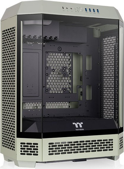 Kuti kompjuteri Thermaltake CA-1Z1-00MEWN-00, Midi Tower ATX, xham i temperuar, e gjelbër e çelët