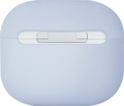 Mbrojtëse për AirPods 3 Uniq Lino, silikon, për gjeneratën e 3, blu e çelët