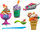 Сет за игра Play Doh Rainbow Swirl Ice Cream, многуобојна пластелина, аксесоари за сладолед, многуобоен