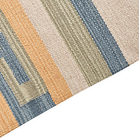 Tapet Rug APARAN Beige, kilim pambuku, 200 x 300 cm, bezhë