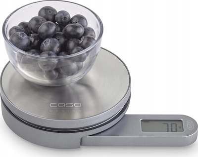 Peshore kuzhine Caso Kitchen EcoMate, 5kg, ekran LCD, çelik inox argjendtë