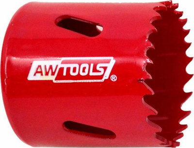 Sharrë rrethore bimetal AWTools AW49532, 32mm, për metal dhe dru, e kuqe