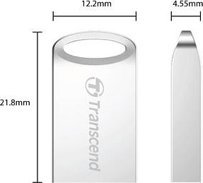USB Transcend JetFlash 710, 128GB, USB 3.0, ngjyrë argjendi
