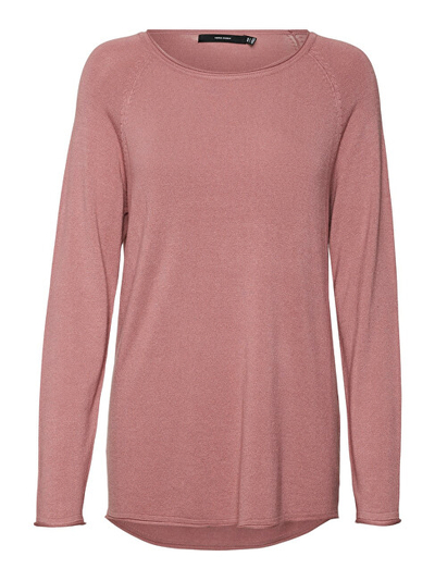 Triko VERO MODA VMNELLIE Relaxed Fit, rozë