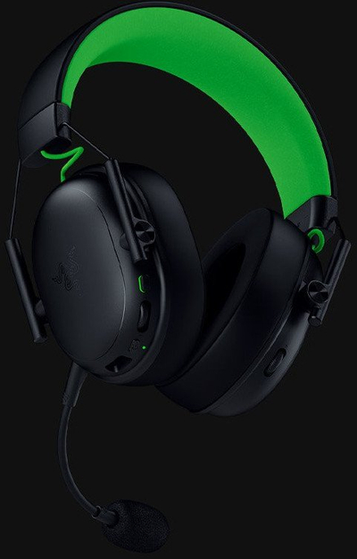 Kufje gaming Razer BlackShark V3 X HyperSpeed, wireless edhe me kabëll, USB Type A edhe Bluetooth, të zeza me jeshile