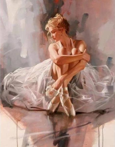 Set mozaiku me diamant Norimpex Diamond Mosaic Ballerina 1005274, kanavacë për zbukurim, për kalamaj dhe të rritur, me shumë ngjyra