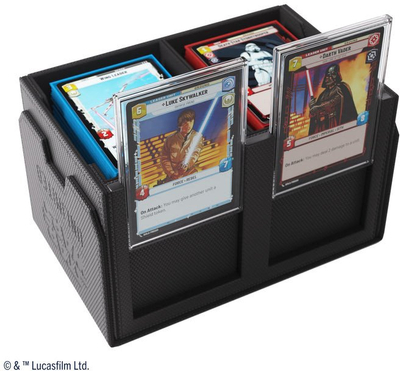 Кутија за карти Gamegenic Star Wars Unlimited Double Deck Pod, за 2 шпила, црна
