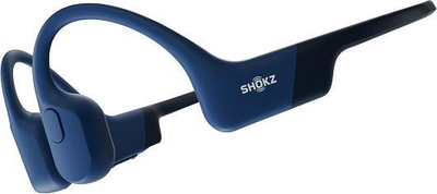 Спортски слушалки Shokz OpenRun, со пренос преку коска, Bluetooth 5.1, сини