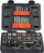 Set çelësa fileto Makita B-65838, 40 pjesë, me ratchet, i zi