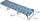 Shezlong plazhi NILS NC1641, palos, 186x53 cm, blu me palma