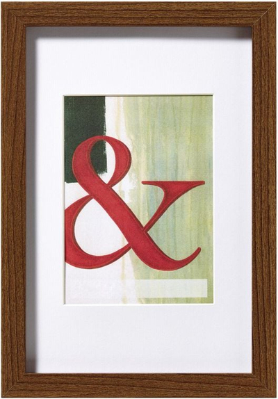 Kornizë foto Walther Stockholm EA030N, 20x30 cm, dru, walnut