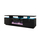 Komodë TV Cama Meble Eva me oxhak elektrik, 180x40x52 cm, MDF me shkëlqim, e zezë