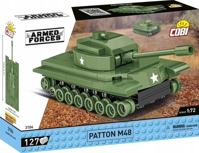 Blloqe ndërtimi Cobi PATTON M48, 127 pjesë, tank 1:72, shumngjyrsh