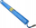 Спирално полиуретанско црево Partner, 8mm x 12mm, за компримиран воздух, сино