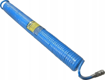 Спирално полиуретанско црево Partner, 8mm x 12mm, за компримиран воздух, сино