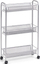 Karrocë zyre Zeller Office Cart, 71cm, 3 shporta, argjendi