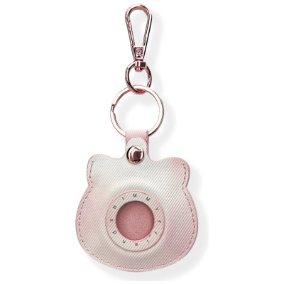 Mbajtëse AirTag Nimmy Big Eyed Pet 2.0 Cat, për qafore dhe çelësa, rozë