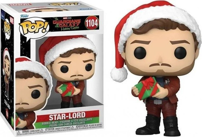 Фигурина Funko Pop Marvel Guardians of the Galaxy Holiday Star Lord, 9.5cm, повеќебојна
