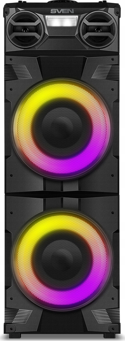 Портабилна музичка кутија Sven PS-1900 Partybox, 1000W, Bluetooth, со караоке и стробоскоп