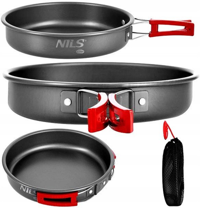 Tigan kampingu NILS Camp NC17116, 21cm, alumin, gri