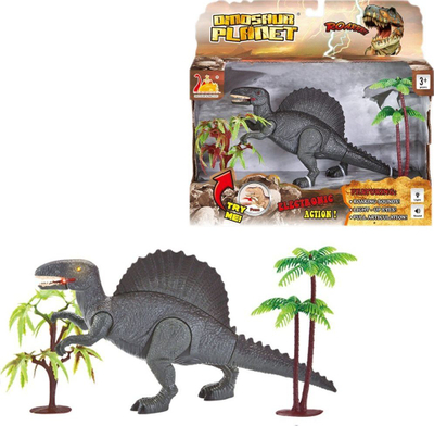 Lodër dinosauri Askato Dinosaur Planet, elektronike, me drita dhe tinguj, gri