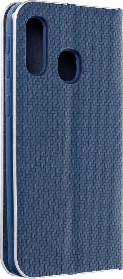 Këllëf libri Vennus Carbon për Samsung Galaxy A40, magnetik, me mbajtëse, i zi