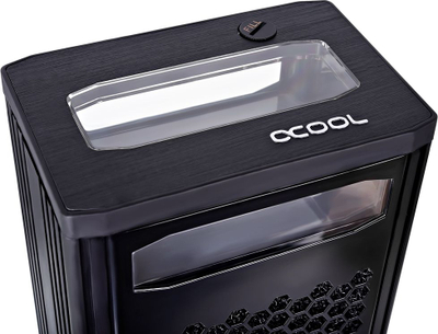 Sistem i jashtëm ftohje me ujë për CPU Alphacool Eiswand 360, radiator 360mm, 6 ventilatorë, i zi