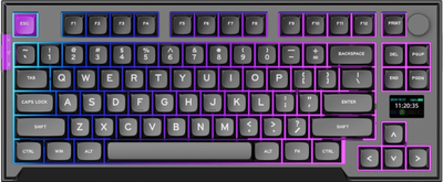 Set gaming PREYON Silent Claw TKL Owl Falcon Speed XL, wireless, RGB, i verdhë