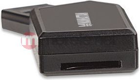 Читач на картички Manhattan 24in1, USB 2.0, SD MicroSD MMC, бел