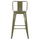 Tabure bar-i Melita HM8574.03, metal, 42x42x98 cm, ulliri i errët