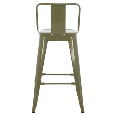 Tabure bar-i Melita HM8574.03, metal, 42x42x98 cm, ulliri i errët