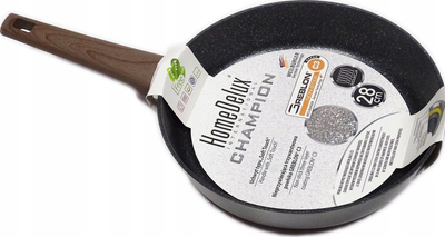 Tigan i thellë HomeDelux Champion, 28cm, veshje Greblon, gri