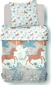 Set mbulesë jorgani Univers Décor Happy Unicorn, 140 x 200 cm, 100% pambuk, shumëngjyrësh